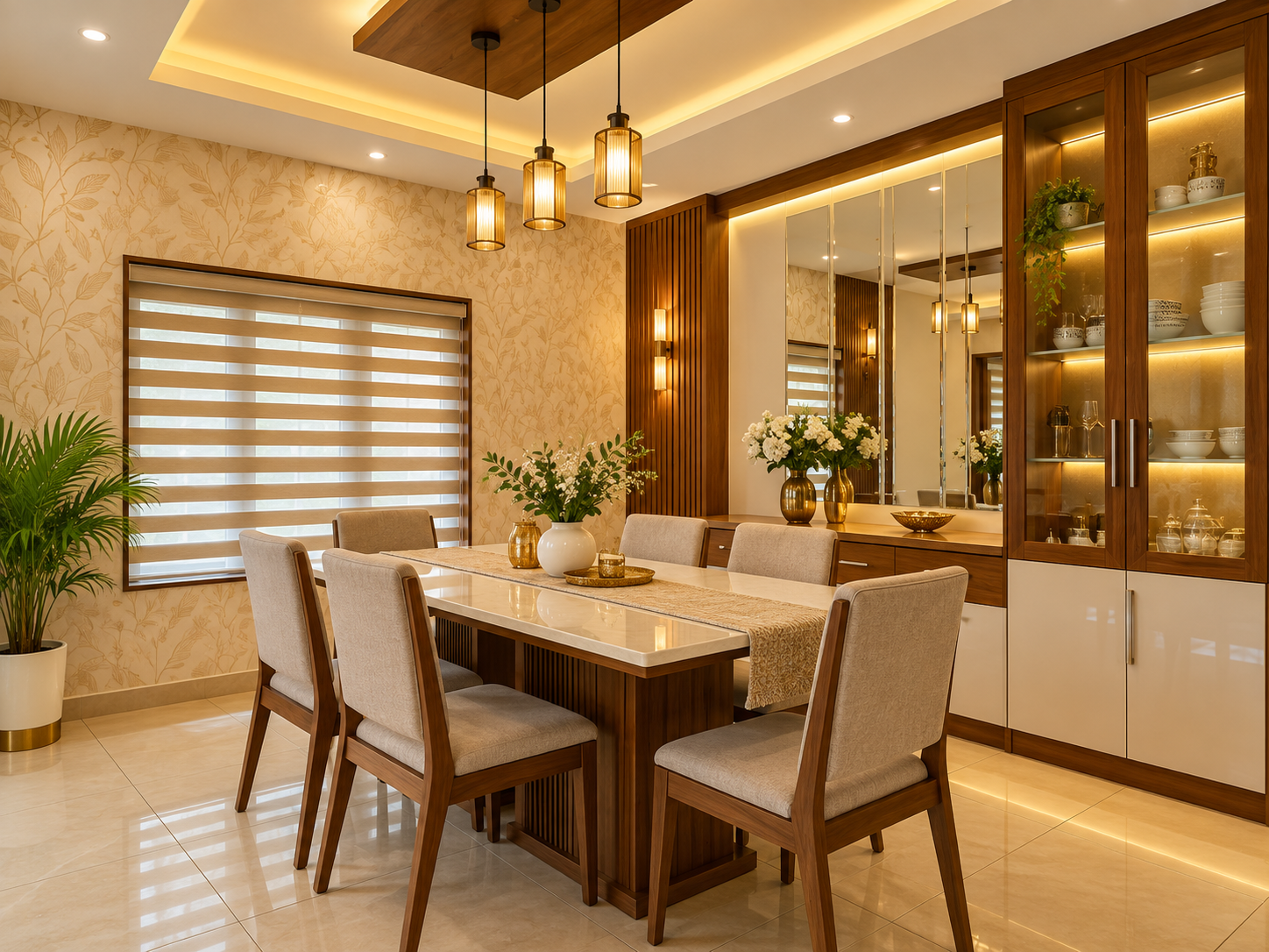 Compact home office and study interior