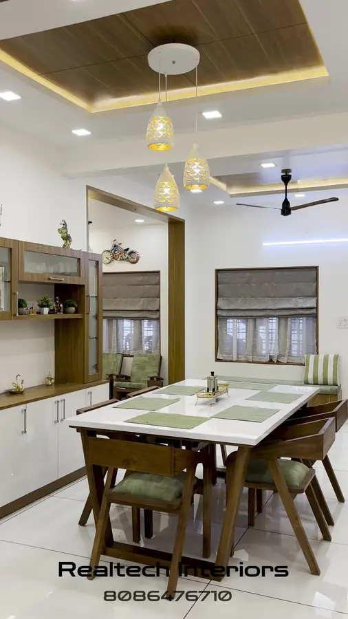 Realtech Interiors finished dining and living interior project