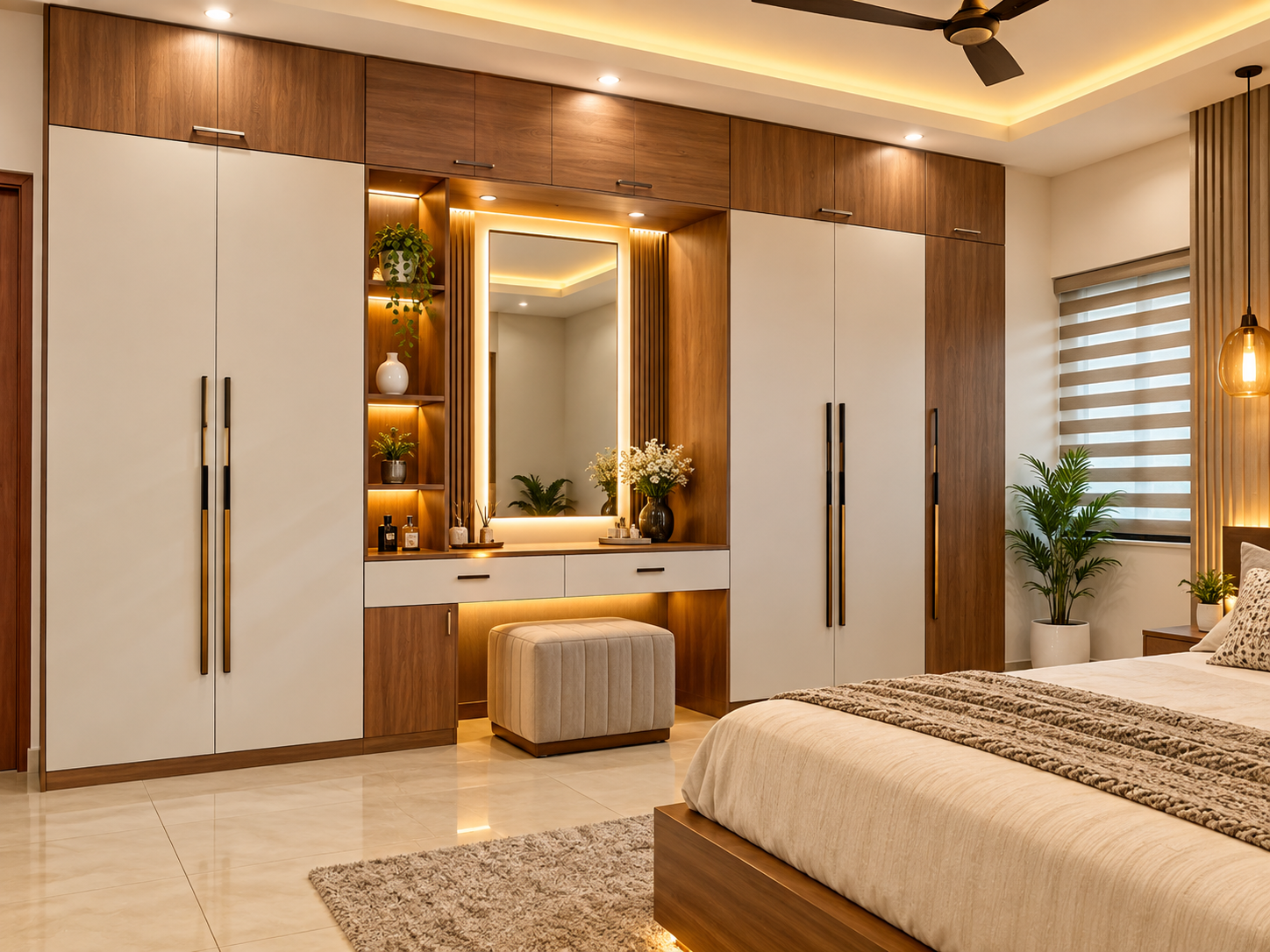 Custom wardrobe and bedroom storage design